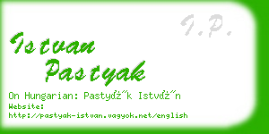 istvan pastyak business card